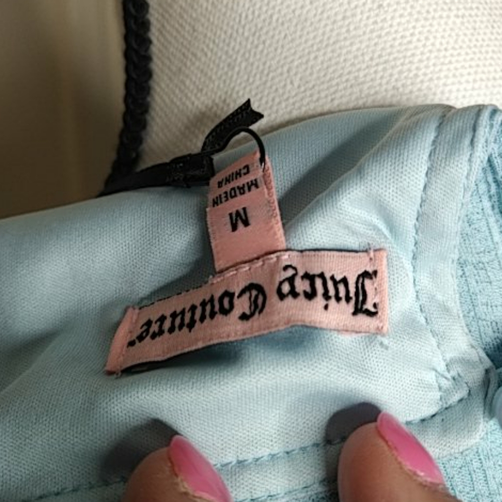 NEW Juicy Couture Blue Tiered Flowing Tank Sz M - Picture 4 of 4